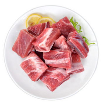 美觉美食西班牙进口猪肋排块（1000g*3）精修免切肉味香浓