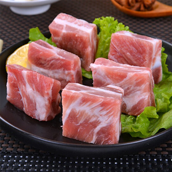 美觉美食西班牙进口猪肋排块（1kg）+猪五花肉块（1kg）