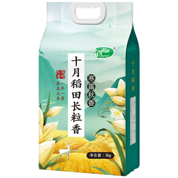 十月稻田东北寒露秋香长粒香 5kg 臻选商城