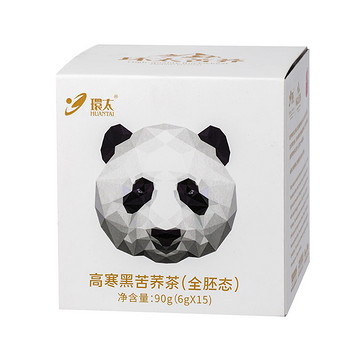 四川省 凉山昭觉县环太白熊猫高寒黑苦荞茶（纸盒装）90g
