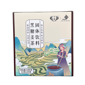 云南元阳 天第黑糖姜茶12克×20袋（2盒）