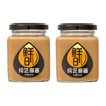 鲜8纯芝麻酱 220g/瓶*2
