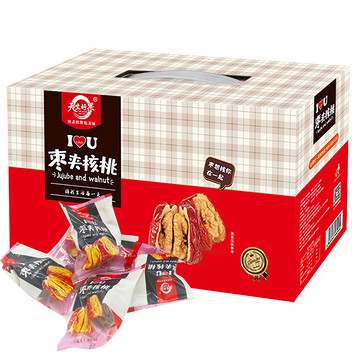 天生好果枣夹核桃500克礼盒