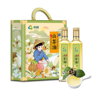 中茂有机山茶油750ml*2礼盒