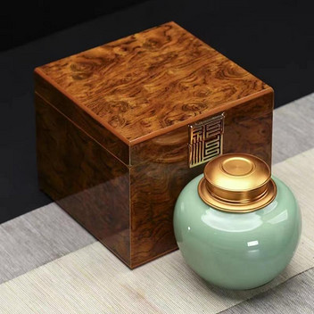 山西宁武县恭天下毛建红茶紫檀单罐龙珠礼盒210g
