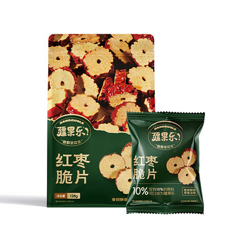 疆果乐红枣脆片128g
