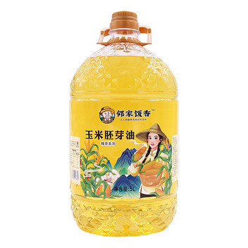 邻家饭香非转基因物理压榨一级玉米胚芽油精粹系列5L/桶YF156
