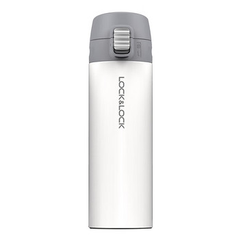 乐扣乐扣缤纷弹跳盖保温杯LHC3222GPK白色390ml