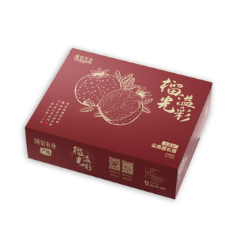 云南水晶籽甜石榴约5kg（15粒）-农业箱