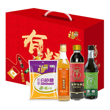 中粮福临门有料调味品礼盒A型1.5L+405g