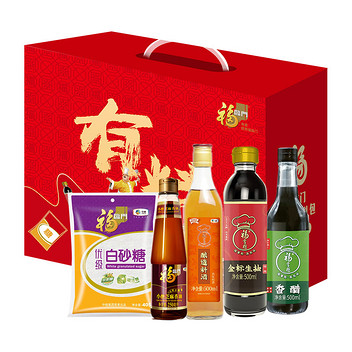中粮福临门有料调味品礼盒B型1.75L+405g