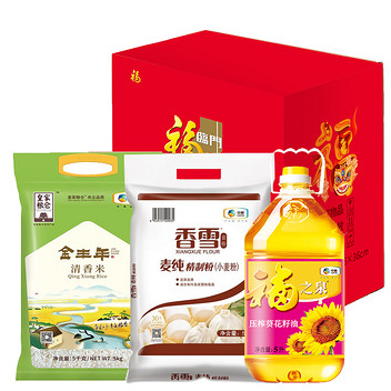 京食红四方中粮粮油套装B3款10kg+5L
