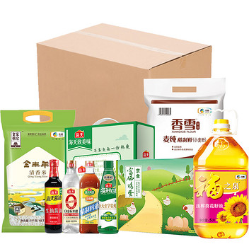 京食米面粮油蛋奶套装C1
