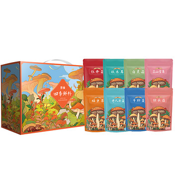 京食四季鲜补菌菇礼盒C830g