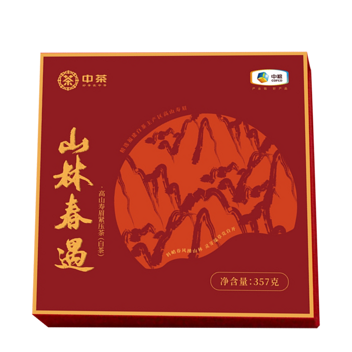 中粮中茶山林春遇白茶礼盒357g
