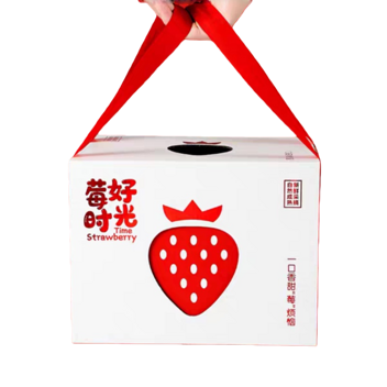 丹东九九草莓礼盒500g*3盒单果约25g