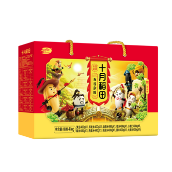 十月稻田五谷杂粮礼盒4kg