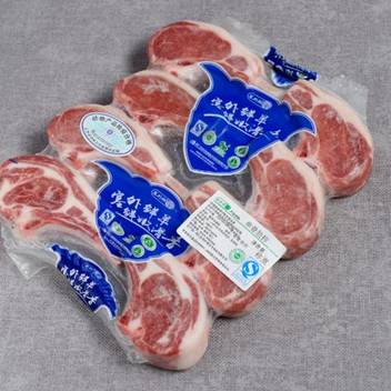 金沙滩法式小切羊排500g*2袋泡沫箱