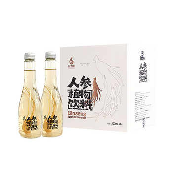 林源春人参水植物饮料300ml*6瓶