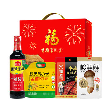 京食福暖四季调料粮油套装A款1240g+500ml