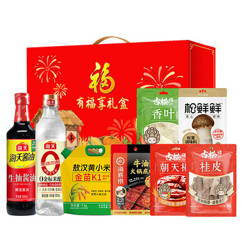 京食福暖四季调料粮油套装C款1355g+1L
