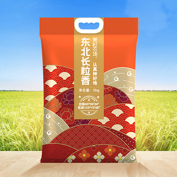美村农场东北长粒米5kg（红）